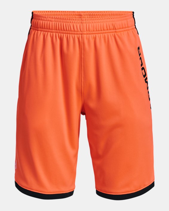 Boys' UA Stunt 3.0 Shorts, Orange, pdpMainDesktop image number 0